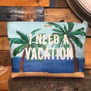 Kate spade tote bag i need a vacation fracis tote